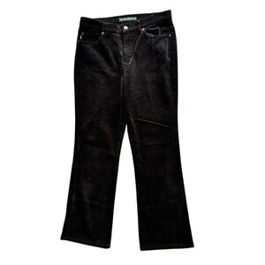 Lauren Jeans Co Ralph Lauren Pants Womens 6P Black Corduroy Bootcut Leg Mid Rise